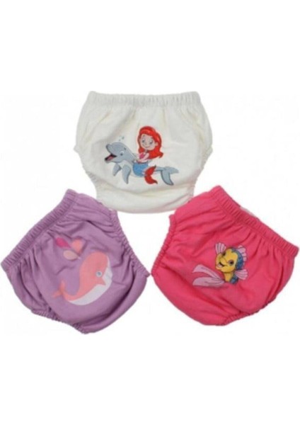 Kız Bebek Sevimli Alıştırma Külodu 3'lü