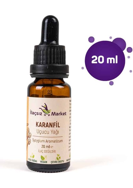 İlaçsız Market Karanfil Tomurcuk Yağı / 20 ml