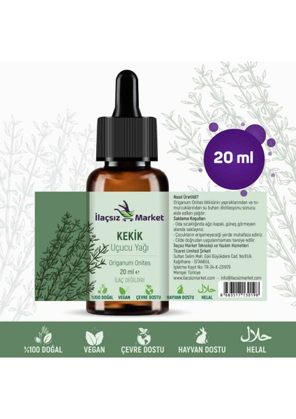 İlaçsız Market Kekik Yağı 20 ml