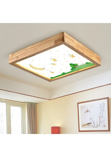 Wood Design World Ahşap Çerçeve Çocuk Odası LED Aydınlatma