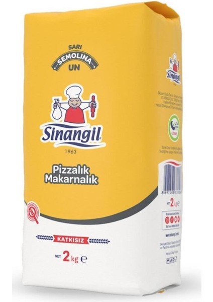 Sarı Semolina Pizzalık ve Makarnalık Un 2 kg