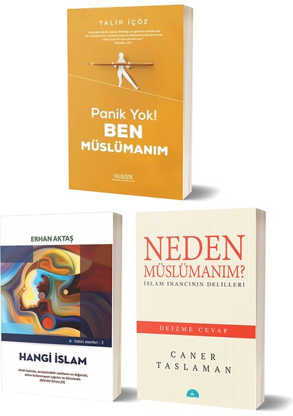 Panik Yok! Ben Müslümanım - Hangi Islam - Neden Müslümanım? 3 Kitap Set