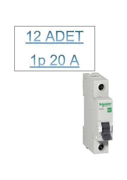 12 Adet 20AMPER Otomatik Sigorta Schneider C Tipi