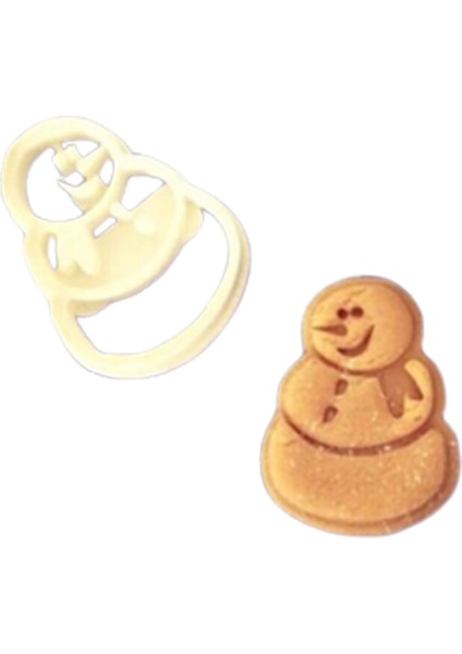 Snowman Kek Kurabiye ve Pasta Kalıbı
