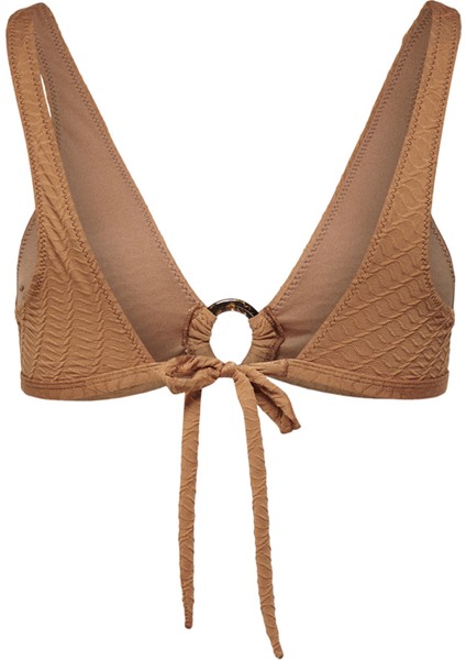 Onltamara Textured Top Normal Kalıp Desenli Tarçın Kadın Bikini Üst fiyatları