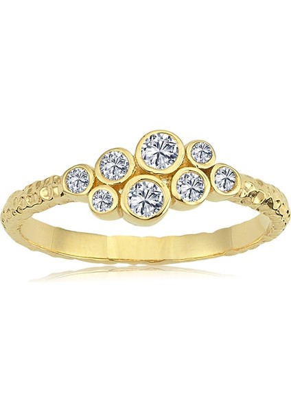 Gümüş Yüzük - Ares Otantik Swarovski Taşlı 925 Ayar Gümüş Yüzük-Ares Otantik Tasarım Gümüş Yüzük