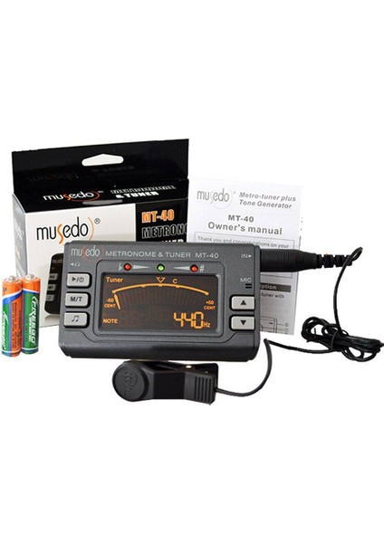 Mt-40 Kromatik Akort Aleti ve Metronom Tuner MT40