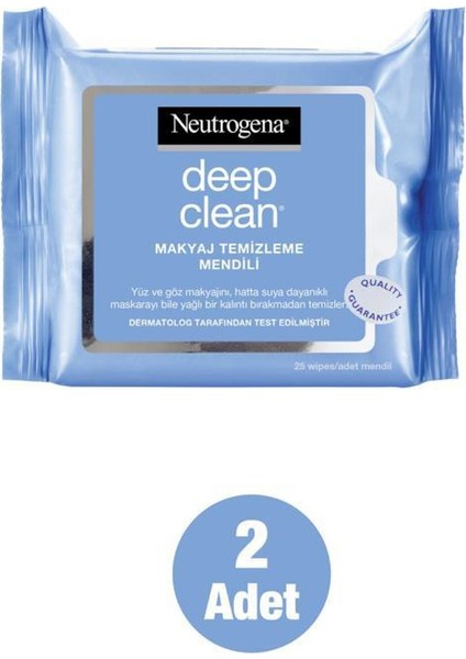 Deep Clean Makyaj Temizleme Mendili 25 Adet x 2 Adet