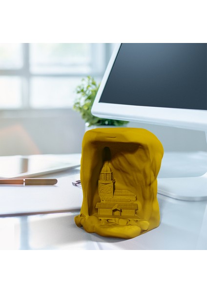 Mountain In Kız Kulesi 12CM Kahverengi Dekoratif Biblo fırsatları