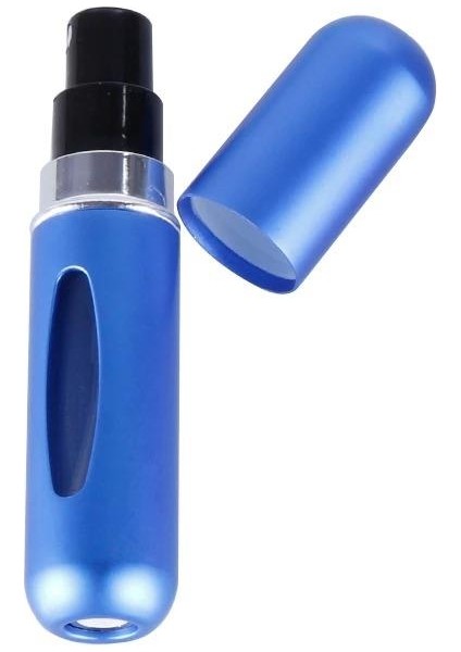5 ml Doldurulabilir Mini Parfüm Sprey Şişesi Seyahat Alüminyum Sprey Atomizer Lacivert Mat fiyatları