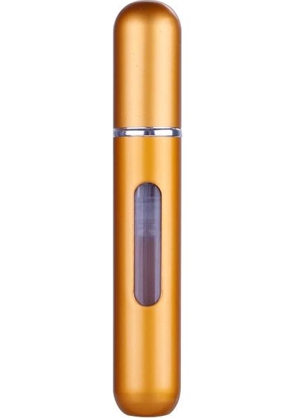 5 ml Doldurulabilir Mini Parfüm Sprey Şişesi Seyahat Alüminyum Sprey Atomizer Gold
