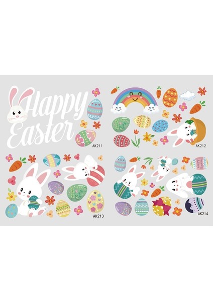 3 Paketler Paskalya Duvar Sticker, Şartname: Kombinasyon 1 ()