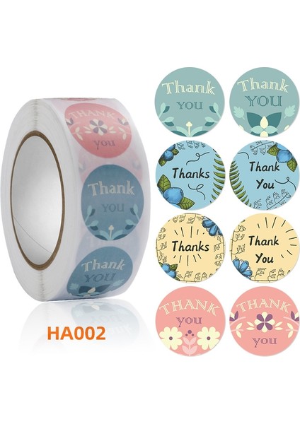 5 Adet Teşekkür Ederim Etiket Sticker Boyut: 2.5cm 1 Inç HA002 (Yurt Dışından) fiyatları