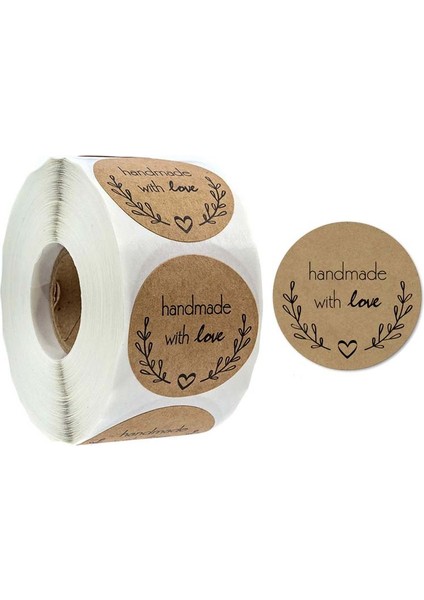 10 Adet Kraft Kağıt Sızdırmazlık Çıkartmaları Boyutu: 2.5cm 1 Inç B-05 (Yurt Dışından)