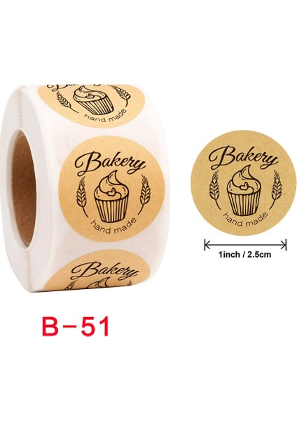 10 Adet Tatil Dekorasyon Sticker Boyut: 2.5cm 1 Inç B-51 (Yurt Dışından)