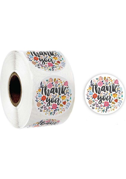 10 Adet Çiçek Teşekkürler Etiket Boyutu: 2.5cm 1 Inç A-16 (Yurt Dışından)