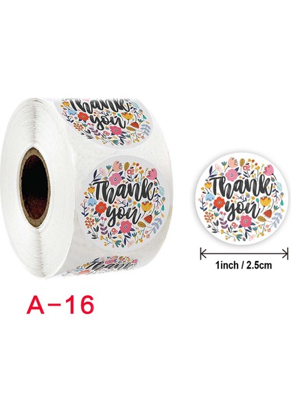 10 Adet Çiçek Teşekkürler Etiket Boyutu: 2.5cm 1 Inç A-16 (Yurt Dışından)