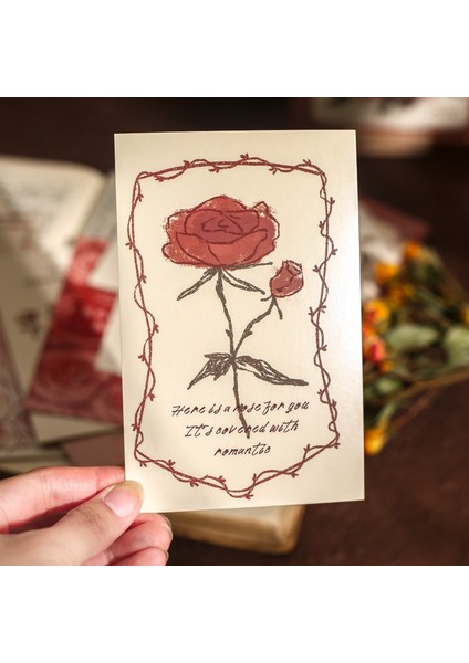 2 Kutu Gül Kartpostal El Kitabı Tebrik Kartları (Yurt Dışından) fırsatları