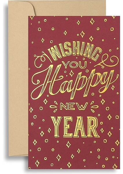 10 Adet Yeni Yıl Nimet Kartı Size Mutlu Diliyorum (Yurt Dışından)