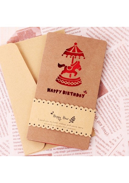 15 Adet Tatil Tebrik Kartı Truva Atı (Yurt Dışından)