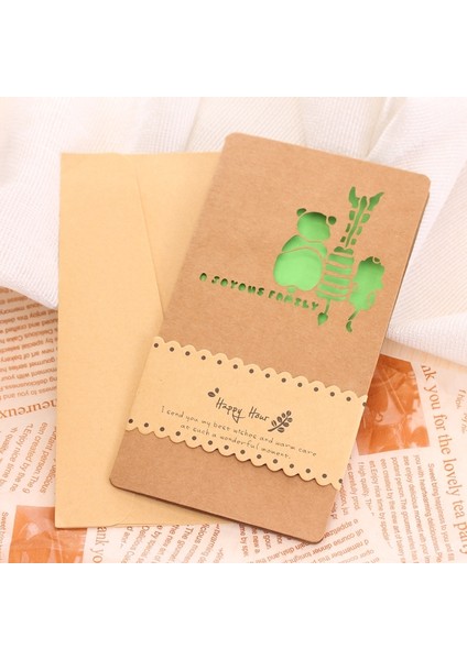 15 Adet Tatil Tebrik Kartı Panda (Yurt Dışından)