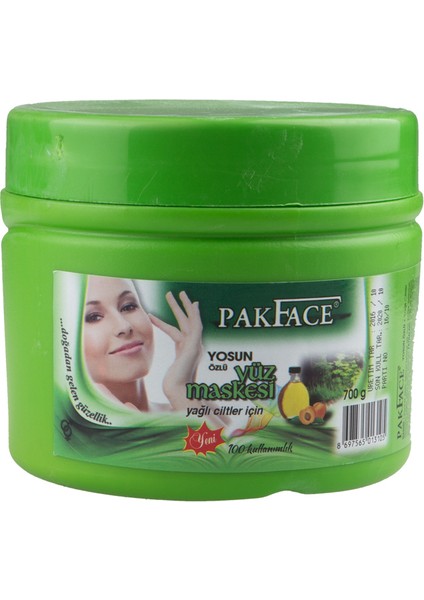 Pakface Yüz Maskesi Yosun Özlü 500 ml