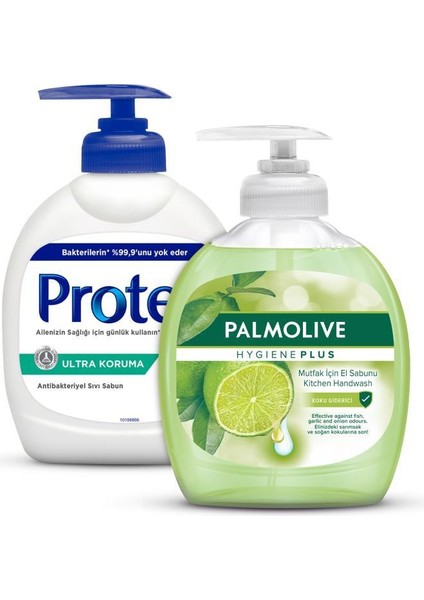 - Protex Mutfak & Banyo Sıvı El Sabunu Paketi  300 ml + 300 ml