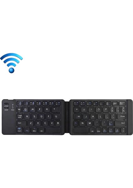 K018 67 Katlanabilir Bluetooth Kablosuz Klavye - Siyah (Yurt Dışından)