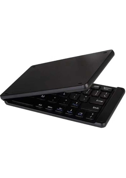 K018 67 Katlanabilir Bluetooth Kablosuz Klavye - Siyah (Yurt Dışından)