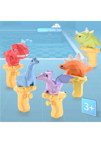 4 Adet Çocuk Sevimli Karikatür Dinozor Su Sprey Oyuncak Yaz Plaj Banyo Su Oyuncak (Stegosaurus) (Yurt Dışından)