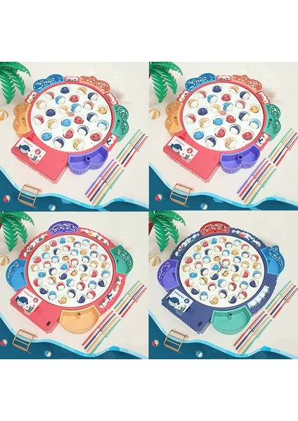 Balıkçılık Oyuncak, Pembe Stil + 24 Balık 5 Çubuklar (Yurt Dışından)