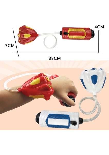 Çocuk Açık Plaj Su Oyuncak Yaz Bilek Sprey Su Tabancası (Kırmızı) (Yurt Dışından)