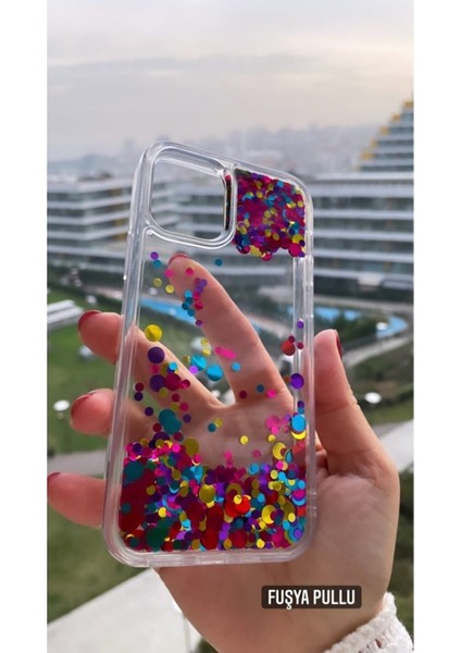 Iphone 11 Pro Max Uyumlu Fuşya Pullu Telefon Kılıfı