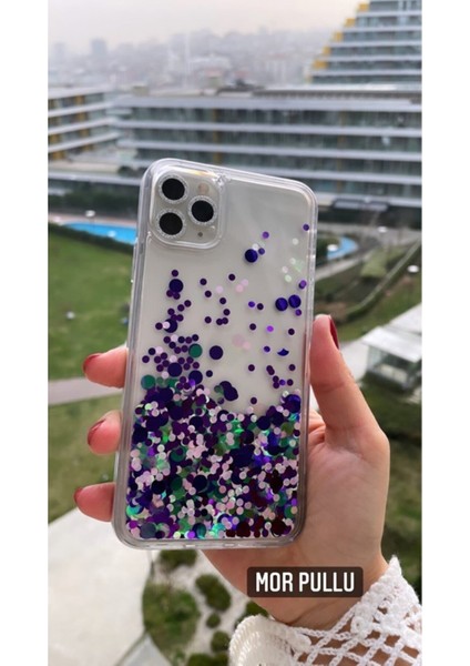 Iphone 12 Pro Max Uyumlu Mor Pullu Telefon Kılıfı