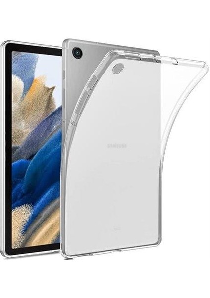 Samsung Galaxy Tab A8 10.5 SM-X200 (2021) Silikon Kılıf+Cam+Kalem Şeffaf