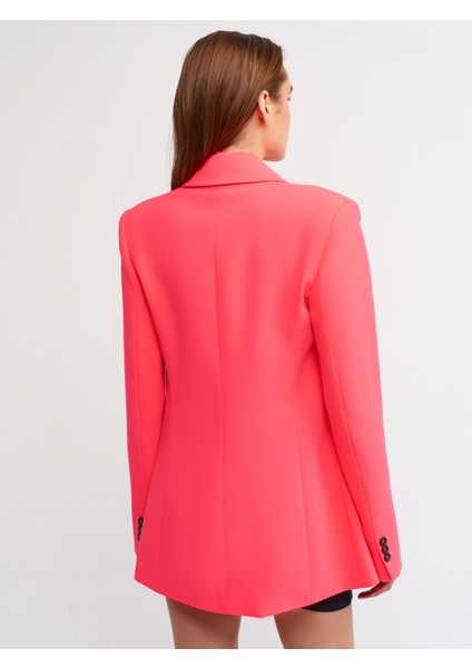 6921 Blazer Ceket-N.pembe