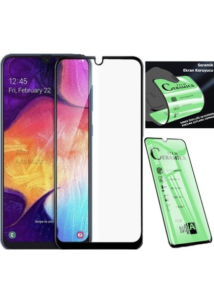 Samsung M21 Ekran Koruyucu Seramik Nano Cam Esnek Tam Full Kaplayan Kırılmaz