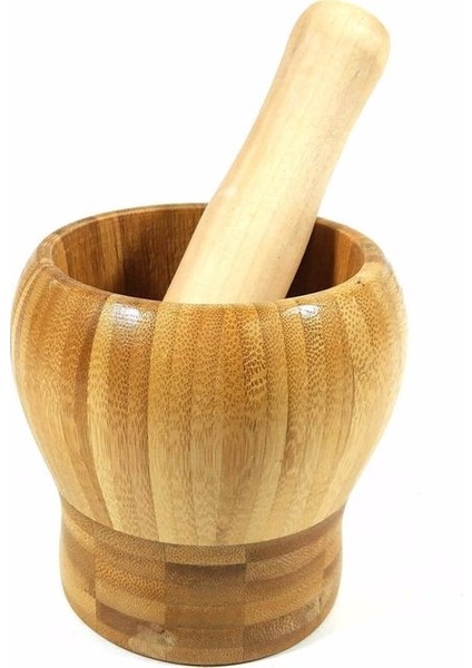 Sarımsak Döveceği Bambu Havan