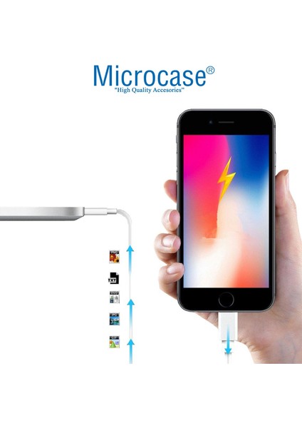 iPhone Uyumlu Lightning 5A Hızlı Şarj ve Data Kablosu - 1m Beyaz AL2715