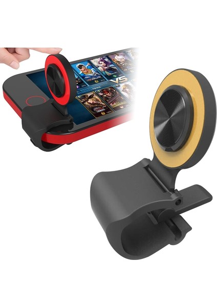 A9 Doğrudan Mobil Klip Oyunları Joystick Artefakt El Seyahat Düğmesi Enayi ile Halka Tutucu ile Iphone, Android Telefon, Tablet (Altın) (Yurt Dışından)