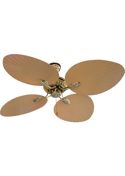 T52040 60W 132CM Pleksi Krem 4 Kanatlı Ipli Tavan Vantilatörü