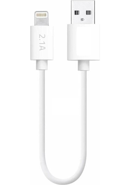 Lightning To USB 2.1A 25CM Powerbank Şarj Kablosu Iphone 5 6 7 8 x Uyumlu Şarz Aleti