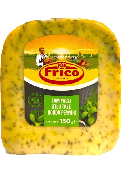 Tam Yağlı Otlu Gouda Peyniri Parça 150 gr