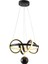 TT003TPL-SY Tt Aydınlatma Sarmal Modeli Mat Siyah Mermer Desen Toplu LED Avize 1