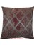 Geometrik Desenli Bordo Kabartmalı Kırlent Kılıfı 45CM*45CM 2