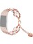 Fitbit Charge 5 İçin Akik Işıklı Boncuk Kordonlu Saat Gümüş Rengi (Yurt Dışından) 1