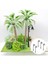 5x 1/87 Ho Modeli Minyatür Çim Mikro 3 V Işıkları Kum Masa Dekorasyonu 6.5 cm (Yurt Dışından) 5