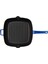 Grill Tava 28 x 28 cm Metal Saplı Mavi 2