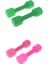 4 Adet Çocuklar Plastik Dambıllar Spor Egzersiz Oyuncaklar Yeşil ve Pembe (Yurt Dışından) 1