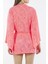 Pembe Kadın Pareo Kaftan Sabahlık Dantelli 3